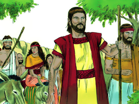 Abram okazał posłuszeństwo i wędrował do kraju zwanego Kanaan. – Slajd 6