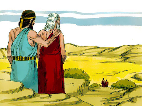 Abraham pozostał i stał z Panem.<br/> – Slajd 12