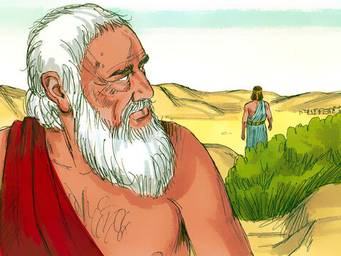 Po tych słowach Pan opuścił Abrahama, który powrócił do swoich namiotów.<br/> – Slajd 22