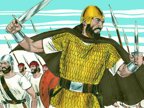 Zikri, dzielny wojownik z plemienia Efraima, zabił Maasejasza, syna króla Achaza oraz Azrikama, zarządcę domu oraz Elkanę – drugą osobę po królu. – Slajd 5