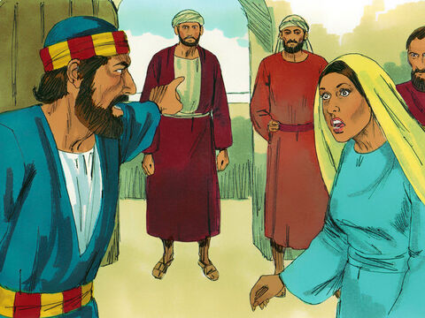 Piotr jej odpowiedział: „Dlaczego zmówiliście się, by kusić Ducha Pańskiego? Oto nogi tych, którzy pogrzebali twojego męża, są już za drzwiami i ciebie wyniosą”. – Slajd 7