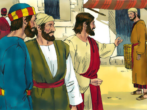 Wtedy spotkał Filipa, który też pochodził z Betsaidy i powiedział mu: „Chodź za Mną!”. – Slajd 8