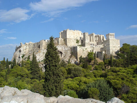 Współczesny widok na Akropol. – Slajd 13
