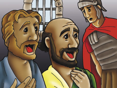 Jednak Paweł znał radość płynącą z bycia sługą Jezusa Chrystusa. Nawet w więzieniu Go wychwalał! – Slajd 3