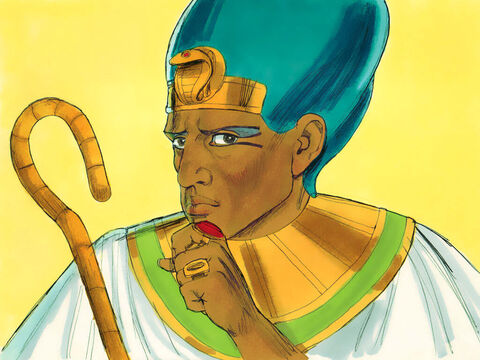 Izraelici mieszkali w Egipcie, a rządy w tym kraju objął faraon, który nie słyszał o Józefie. – Slajd 1