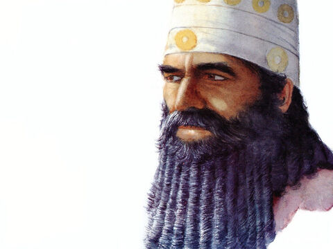 Tej ilustracji  można użyć, aby przedstawić dowolnego króla asyryjskiego, babilońskiego lub perskiego. – Slajd 8
