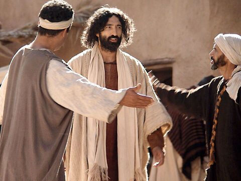 Kiedy rzymski setnik odkrył, że umarł jego sługa, zwrócił się o pomoc do Pana Jezusa. (Mateusza 8:5-13, Łukasza 7:2-9) – Slajd 4