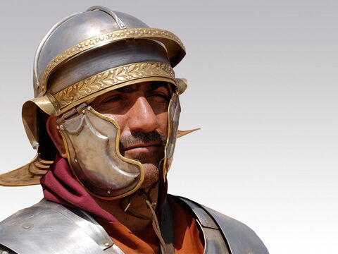 Żołnierz rzymski w hełmie. – Slajd 11