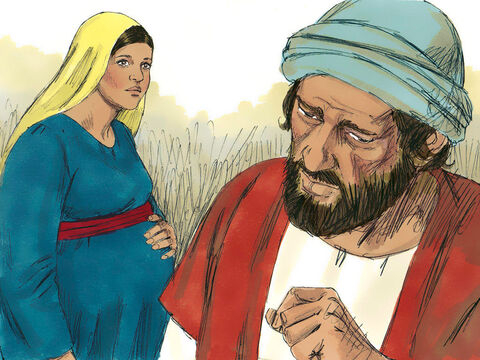 Kiedy Józef dowiedział się, że Maria jest w ciąży, postanowił bez rozgłosu zerwać zaręczyny. Był bowiem dobrym człowiekiem i nie chciał jej publicznie oskarżać. – Slajd 6