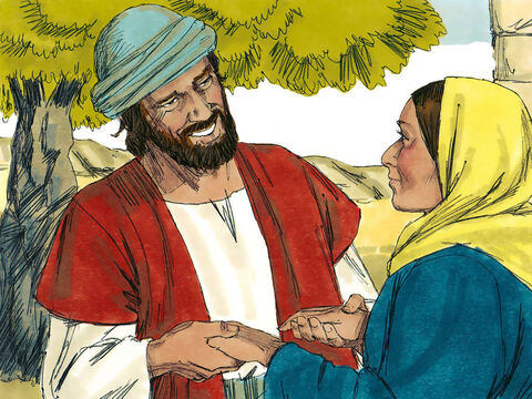 Gdy Józef się obudził, zgodnie z poleceniem anioła Pańskiego, ożenił się z Marią. (Nie współżył jednak z nią, dopóki nie urodziła syna). – Slajd 8