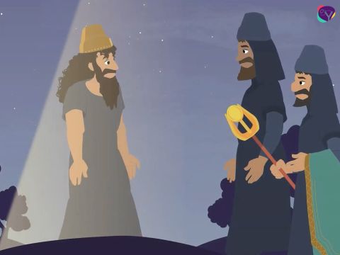 Kiedy ludzie zobaczyli, że Bóg przywrócił im króla Nebukadnessara, powitali go z powrotem w pałacu i ponownie ustanowili go królem. – Slajd 18