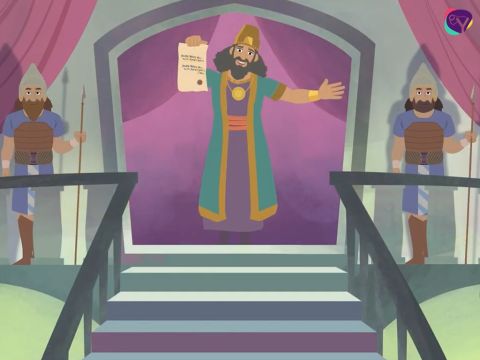 Król Nebukadnessar zrozumiał teraz, że ci trzej mężczyźni byli odważni, wierni i naprawdę służyli potężnemu Bogu, który był w stanie wybawić ich z ognia. „Chwała niech będzie Bogu Szadraka, Meszaka i Abed-Nego, który posłał swojego anioła i uratował swoje sługi!” – ogłosił król. „Zaufali Mu, przeciwstawili się rozkazowi króla i byli gotowi raczej oddać swoje życie, niż służyć lub czcić jakiegokolwiek boga poza swoim własnym Bogiem. Zarządzam, że ludzie z każdego narodu, którzy powiedzą cokolwiek przeciwko Bogu Szadraka, Meszaka i Abed-Nego, zostaną pocięci na kawałki, a ich domy zostaną zamienione w stosy gruzu, ponieważ żaden inny Bóg nie może w ten sposób ocalić”. – Slajd 21
