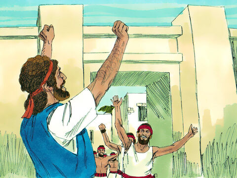 Dawid jednak zdobył twierdzę Syjon i uczynił Jerozolimę „Miastem Dawidowym”. Potem obudował ją też wokoło i rozszerzył. A Pan był z nim we wszystkim, co robił. – Slajd 4
