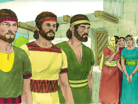 Dawida pokochała córka Saula, Michal. Kiedy król się o tym dowiedział, był zadowolony. – Slajd 6
