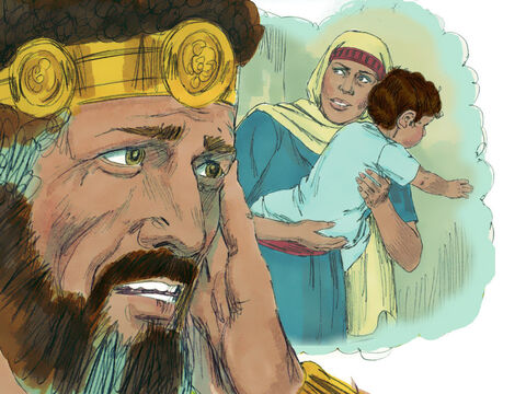 Mefiboszet, syn Jonatana, był małym dzieckiem, kiedy posłaniec przyniósł do pałacu wiadomość o śmierci króla Saula i o zbliżających się Filistynach. Jego niania wzięła go na ręce i uciekała, ale z powodu pośpiechu, upuściła go i od tego czasu był kulawy  (2 Samuela 4:4). – Slajd 4