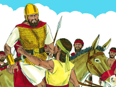 Kiedy król Saul dowiedział się, że Dawid przebywa w Keili, postanowił go zaatakować. Dawid został o tym powiadomiony, więc przywołał kapłana Abiatara, aby modlić się do Boga. Pytał Pana, czy Saul zaatakuje Keilę i czy mieszkańcy wydadzą go królowi. – Slajd 4