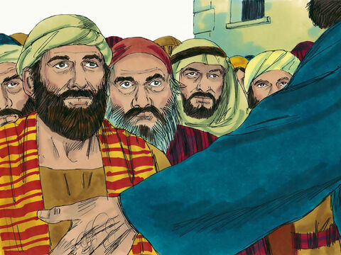 Po tych słowach uczniowie wyruszyli dwójkami do wiosek, głosząc Dobrą Nowinę i wzywając do nawrócenia. – Slajd 21