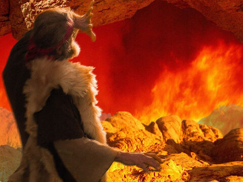 Potem przyszedł ogień, ale nie było w nim Pana. – Slajd 19