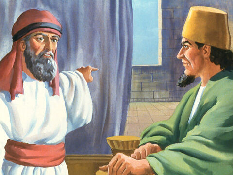 Król Achab wysłuchał Obadiasza i wyruszył na poszukiwanie Eliasza. – Slajd 14