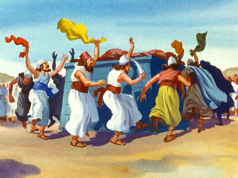 Prorocy skakali, tańczyli i wołali: „Baalu, wysłuchaj nas!” Ale Baal nie odpowiedział. – Slajd 29