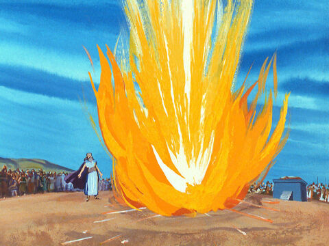 Wtedy z nieba spadł ogień Pana. – Slajd 40