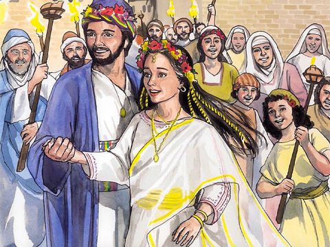Gdy Józef się obudził, zgodnie z poleceniem anioła Pańskiego ożenił się z Marią... – Slajd 5