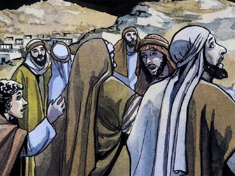 A kiedy aniołowie ich opuścili, by wrócić do nieba, pasterze mówili jeden do drugiego: „Chodźmy do Betlejem i zobaczmy to, o czym powiedział Pan!”. – Slajd 9