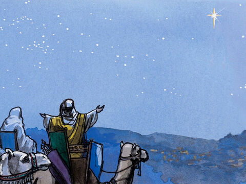 Kiedy Jezus urodził się w Betlejem, w Judei... – Slajd 1