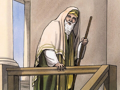 Tego właśnie dnia Symeon, pod wpływem Ducha, przyszedł do świątyni. A gdy rodzice przynieśli Jezusa, aby zgodnie z Prawem poświęcić Go Bogu... – Slajd 4