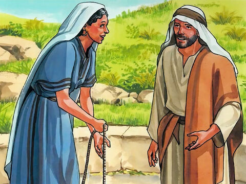 A Jezus polecił jej: „Idź, zawołaj swojego męża i przyjdźcie tutaj!”. – Slajd 12
