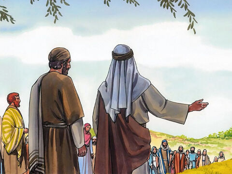 Wielu Samarytan z tego miasta uwierzyło w Jezusa dzięki dzięki świadectwu kobiety, która rozgłaszała: „Powiedział mi o wszystkim, co uczyniłam”. – Slajd 14