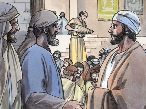 „Dlaczego my i faryzeusze często pościmy, a Twoi uczniowie nie poszczą?”. – Slajd 2