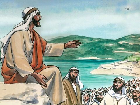 Jezus poszedł na górę i nauczał swoich uczniów: „Wiecie, że powiedziano: »Nie będziesz cudzołożył!«”. – Slajd 1