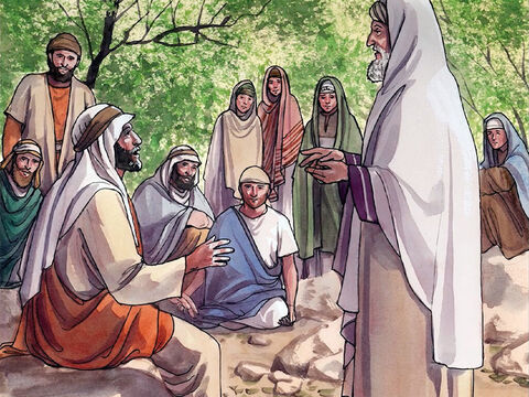 Po opowiedzeniu tej historii, Jezus zadał pytanie: „Jak sądzisz, który z tych trzech okazał się bliźnim dla napadniętego przez bandytów?”. – Slajd 15