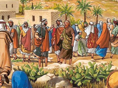 ... Jezus powiedział do swoich uczniów: „Idźcie do najbliższej wsi. Zaraz przy wejściu do niej znajdziecie przywiązaną oślicę oraz oślę przy niej. Odwiążcie je i przyprowadźcie do mnie”. – Slajd 2