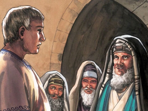 Arcykapłani zwracali się w tej sprawie do Piłata: „Nie pisz: »król Żydów«, ale że On sam powiedział: »Jestem królem Żydów«”. – Slajd 11