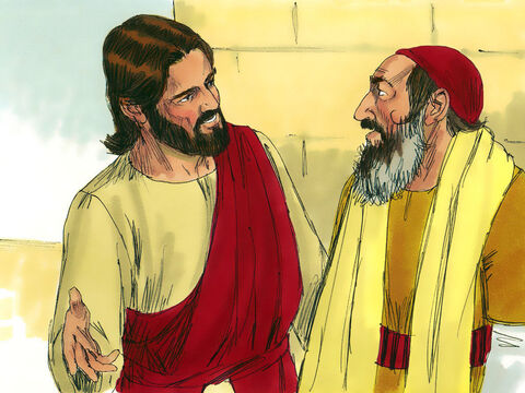 Po opowiedzeniu tej historii, Jezus zadał pytanie: „Jak sądzisz, który z tych trzech okazał się bliźnim dla napadniętego przez bandytów?”. On odpowiedział: „Ten, który mu pomógł”. Jezus powiedział mu na to: „I ty postępuj podobnie!”. – Slajd 12