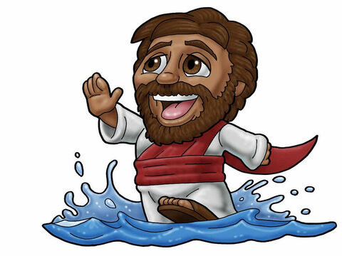 Jezus chodzący po wodzie – Slajd 24