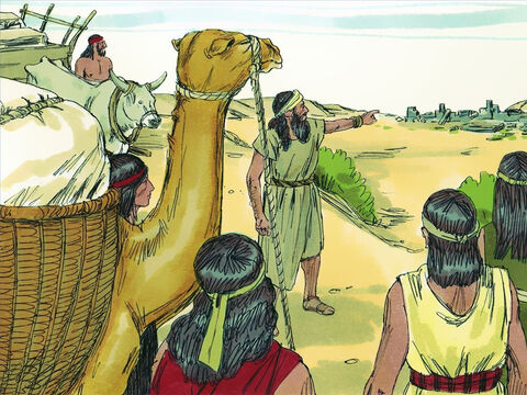 Ci ludzie osiedlili się w Izraelu. Niektórzy z nich zakładali rodziny z Izraelitami, którzy nie zostali zabrani do Asyrii. Tak stali się ludem znanym jako Samarytanie. – Slajd 14