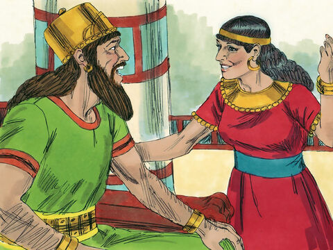 Między córką króla Achaba – Atalią – i synem Jehoszafata – Joramem – zostało zawarte małżeństwo. – Slajd 2