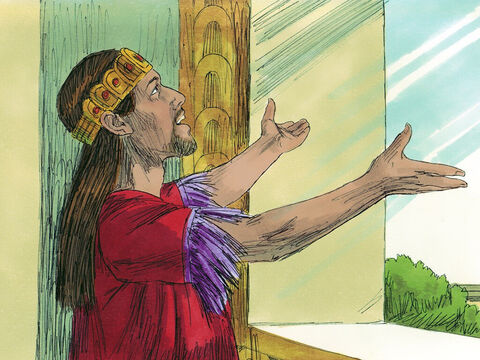 Po śmierci złego władcy Amona, królem Państwa Południowego został Jozjasz. Kochał on Boga i był Mu posłuszny. – Slajd 1