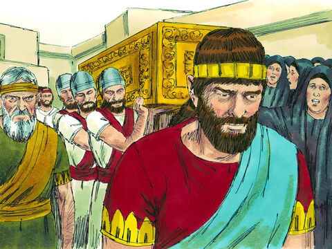 Faraon Neko ustanowił królem Judy Eljakima, zmieniając jego imię na Jojakim. Był on marionetką w ręku faraona. Robił to, co kazali mu Egipcjanie i płacił im wysoką daninę. – Slajd 7