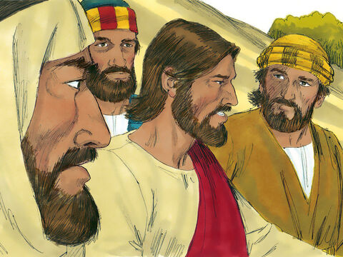 Jezus właśnie zbliżał się do Jerycha. – Slajd 1