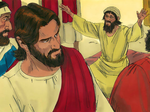 Kiedy powiedziano mu, że przechodzi tędy Jezus, zaczął głośno wołać: „Jezusie, Synu Dawida, zlituj się nade mną!”. – Slajd 3