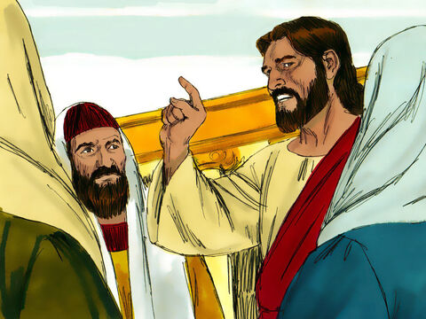 Podczas Święta Przaśników Jezus każdego dnia nauczał na dziedzińcu świątyni. – Slajd 1