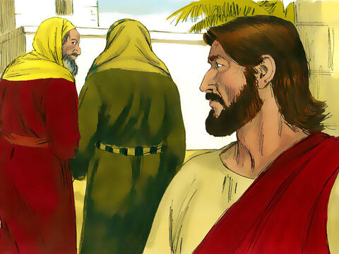 A gdy faryzeusze i zwolennicy Heroda usłyszeli to, odeszli rozczarowani, że ich podstęp się nie udał. – Slajd 12