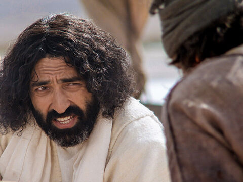Jezus zapytał go po raz trzeci: „Szymonie, synu Jana, czy kochasz Mnie?”. – Slajd 6