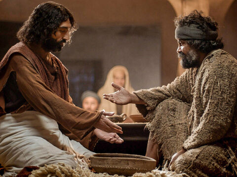 Gdy podszedł do Piotra, ten Mu powiedział: „Panie, Ty miałbyś umyć moje nogi?”. – Slajd 6