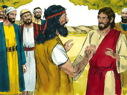 Również Jezus przyszedł z Galilei nad rzekę Jordan, aby dać się ochrzcić. A kiedy zobaczył Go Jan, nie chciał Go ochrzcić, bo mówił: „Dlaczego do mnie przyszedłeś? To raczej Ty powinieneś mnie ochrzcić!”. – Slajd 7
