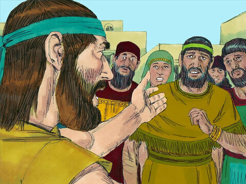 Jonasz był prorokiem Boga i działał wśród Żydów w Izraelu. Zwiastował im, że Bóg chce, aby zaprzestali czcić fałszywych bożków i byli Mu posłuszni. Jonasz wiedział, że Bóg przebaczy tym, którzy będą żałować za swoje grzechy. – Slajd 1